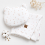 Mušelínová sada biela Goose Teddy 30 x 35 cm, 70 x 100 cm 2D Husičky Baby Nellys