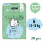 Nohavičkové eko plienky Muumi Baby Walkers 5 Maxi+ 10-15 kg 38 ks