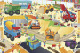 Veľké podlahové puzzle - na stavenisku