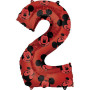 Fóliový balónik číslica Mickey Mouse 66 cm