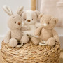 Hračka plyšová hudobná Teddy medvedík Nattou 24 cm, 0 m+