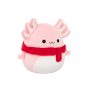 Squishmallows ružový axolotl so šálom - Archie, 30 cm