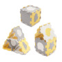 Podložka penová puzzle Luno Shapes KINDERKRAFT SELECT 185 x 165 cm Yellow, 30 ks, Premium