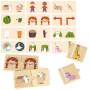 Drevené puzzle protiklady Viga
