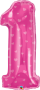 Nafukovacia číslica 1 srdca (96 cm,38")