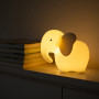 LED silikónová nočná lampička Rgb s diaľkovým ovládačom - slon Mary's