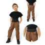 Rastúce softshellové nohavice Sport Brown Esito