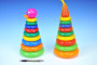Skladačka pyramída s krúžkami plast 28 cm