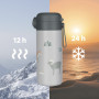 Termoska na tekutiny so slamkou a silikónovým držiakom 350 ml Zopa