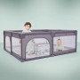 Ohrádka Playpark Grey s matracom BabyGo