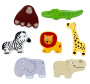 Drevené puzzle Safari prepojiteľné 2Kids Toys