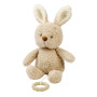 Hračka plyšová hudobná Teddy zajačik Nattou 24 cm, 0 m+