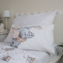 Obliečky do postieľky Dumbo grey 100 x 135, 40 x 60 cm Jerry Fabrics