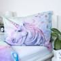 Bavlnené obliečky Unicorn "Pastel Rainbow" 200 x 140, 70 x 90 cm Jerry Fabrics
