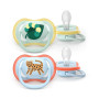 Cumlík Ultra air modrá/zelená 0-6 m obrázok chlapec, 2ks Philips Avent