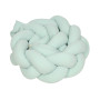 Mušelínový mantinel vrkoč 200 cm Babymatex – chránič do postieľky Mint