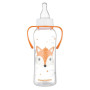 Fľaša úzkohrdlá s úchytmi Cute Animals 250 ml Canpol babies