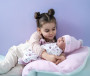 Mrkacia realistická bábika bábätko so zvukmi a mäkkým telom 42 cm New born Llorens