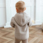 Merino detská fleecová bunda béžová Eevi