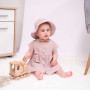 Mušelínové šaty Barunka Powder pink Esito