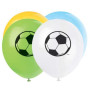 Latexové balóniky futbal 26 cm - 8 ks