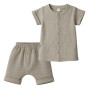 Dojčenská mušelínová košeľa s kraťasmi linen New Baby