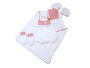 Obleček pre bábiku bábätko New Born veľkosti 40-42 cm Llorens 3dielny červený