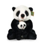 Plyšová panda s mláďaťom 27 cm Rappa