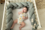 Mušelínový mantinel vrkoč 200 cm Babymatex - chránič do postieľky