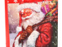 Vianočná darčeková taška s glitrami 18 x 23 x 8 cm Santa 1