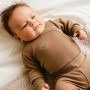 Merino zavinovacie body karamelové Eevi