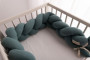 Mušelínový mantinel vrkoč 200 cm Babymatex - chránič do postieľky