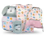 Set 5 Zippy Bunny: aktovka, peračník, sáčok, zástera, peňaženka Baagl