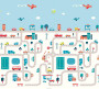 Hracia podložka Play Mat XXL 200 x 180 cm City forest Asalvo