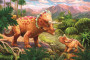 Minipuzzle dinosaury 4 druhy, 54 dielikov