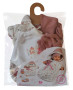 Obleček pre bábiku bábätko New Born veľkosti 35-36 cm s doplnkami Llorens