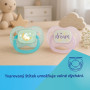 Cumlík svietiaci silikónový symetrický Nightglow Canpol babies 6 - 18 m 2 ks