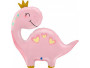 Dinosaur ružový 28"/71 cm fóliový balónik nafukovací