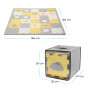Podložka penová puzzle Luno Shapes KINDERKRAFT SELECT 185 x 165 cm Yellow, 30 ks, Premium