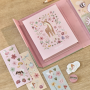 Omaľovánky s pastelkami a samolepkami Rosa Fairy Garden Little Dutch