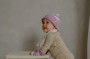 Čiapka Stripe Merino Mauve Lodger