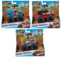 Hot Wheels Monster trucks svietiaci a rámusiaci vrak HDX60