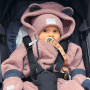 Rastúca zimná kombinéza Teddy fleece double Cyclamen pink Esito