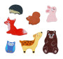 Drevené puzzle Lesné zvieratká prepojiteľné 2Kids Toys