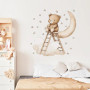 Nástenné samolepky do detskej izby Teddy bear on a ladder Sipo