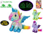 Plushy Pal jednorožec plyšový 15 cm sediaci s krídlami svietiacimi v tme
