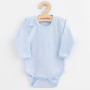 Dojčenské celorozopínacie body Classic II modré New Baby