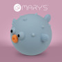 LED silikónová nočná lampička dotyková Rgb Puffer Fish, modrá Mary's