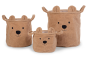 Kôš na hračky Teddy Beige 30 x 30 x 30 cm Childhome