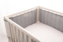 Mušelínový mantinel do postieľky Bump Air 180 x 30 cm Babymatex